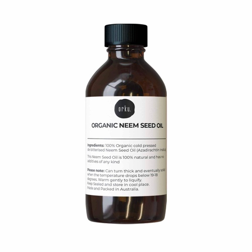 Orku 30ml Organic Neem Seed Oil - Debitterised Cold Pressed Azadirachtin Indica - Main Image