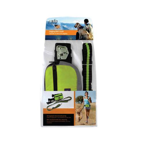 Jogging Dog Bungee Leash - Adjustable Waist Belt Bag + Hands Free Walking Lead - Main Image