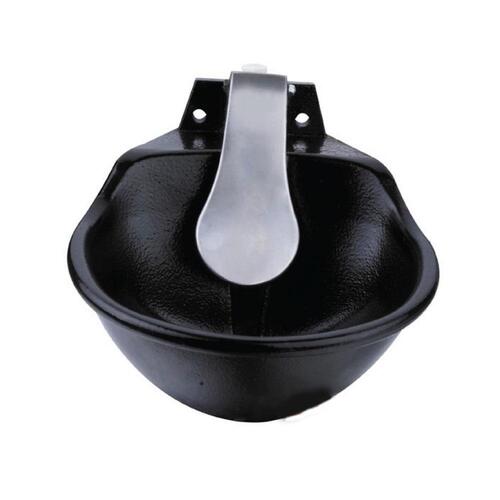 25cm Cattle Drinking Bowl - Iron Cast Mounted Automatic Water Cow Horse Trough - Main Image