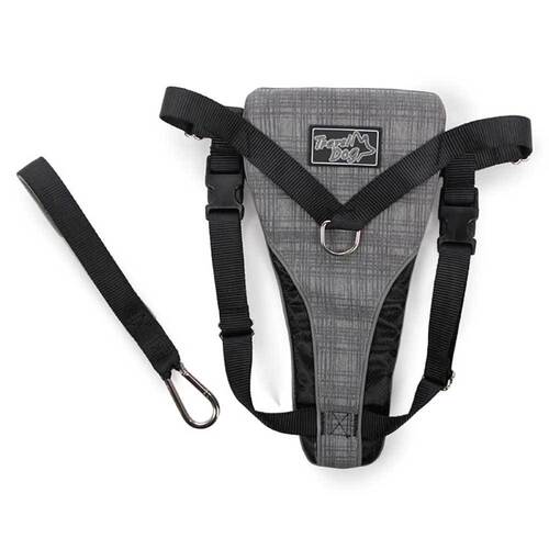L Dog Harness 2 in 1 Combo - Car Travel Rides + Walks - No Pull Leash Seat Belt - Main Image