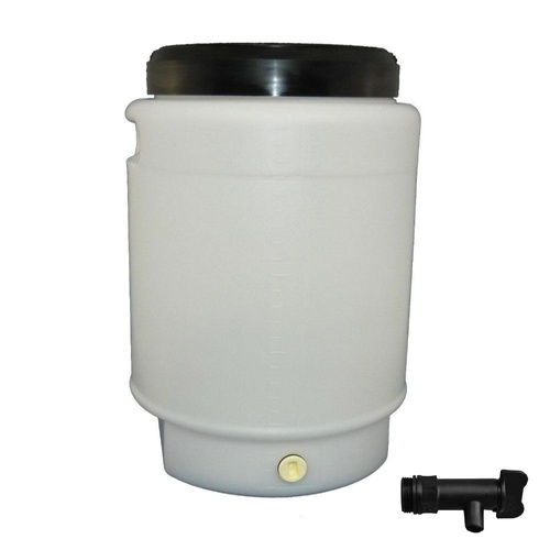 25L Fermenter Keg + Lid + Tap - HDPE Plastic Drum Food Grade Brewing Barrel - Main Image