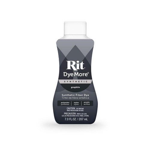 207ml Graphite Charcoal Fabric Dye Synthetic Clothes Rit Liquid Polyester Nylon - Main Image