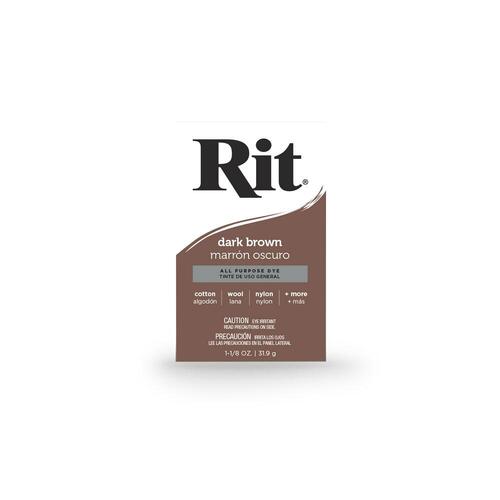 31.9g Dark Brown Fabric Dye Powder Rit All Purpose Clothes Cloth Tie Colouring - Main Image