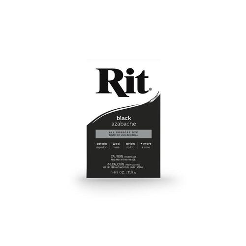 31.9g Black Fabric Dye Powder Rit All Purpose Clothes Cloth Tie Cotton Colouring - Main Image