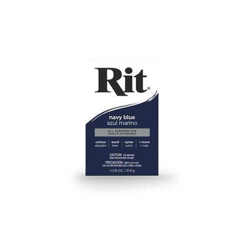 31.9g Navy Blue Fabric Dye Powder Rit All Purpose Clothes Cloth Tie Colouring - Main Image