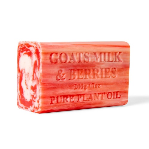 10x 200g Goats Milk Soap Bars - Berries Scent Pure Natural Australian Skin Care - Main Image