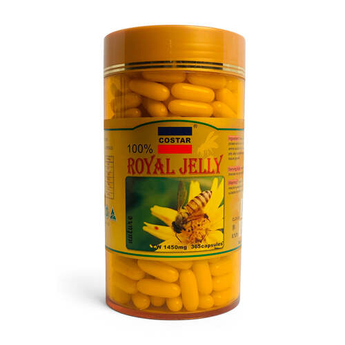 365x 1450mg Royal Bee Jelly Capsules Costar 100% Pure - Main Image