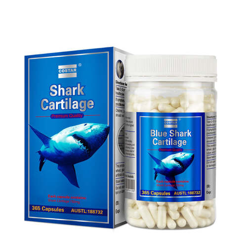 365x 750mg Blue Shark Cartilage Caps Costar Joint Anti Inflammatory Supplement - Main Image
