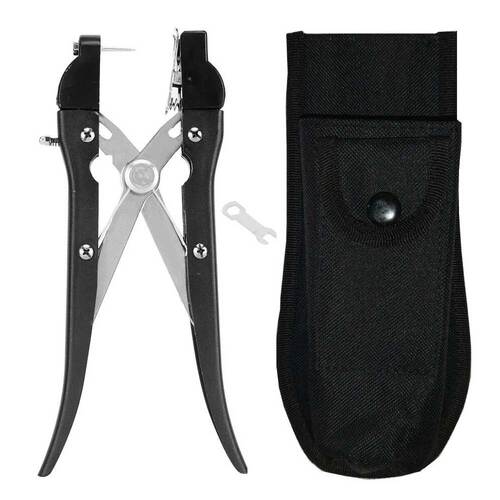 Ear Tag Applicator Plier + Case - Alloy Livestock Animal Cattle Punch Tagger - Main Image