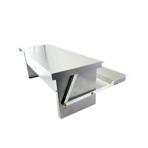 6.5L Automatic Chook Chicken Feeder Poultry Auto Treadle Galvanised Metal Coop - Main Image