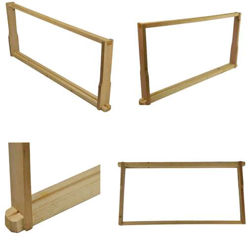 10x Deep Beehive Frames Wood Bee Hive Unassembled Brood Box Frame Beekeeping - Main Image