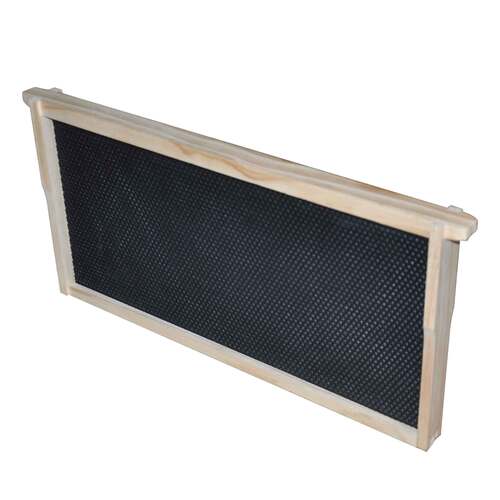 20x Timber Frames Plastic Foundations Assembled Wood Deep Hive Frame Beekeeping - Main Image