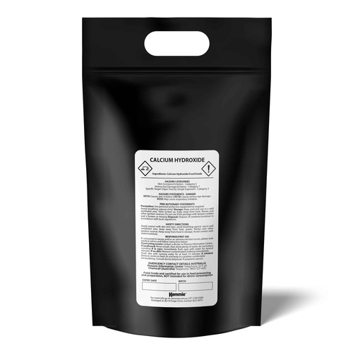 5Kg Food Grade Calcium Hydroxide Powder - FCC Hydrated Slaked Pickling Lime - Main Image