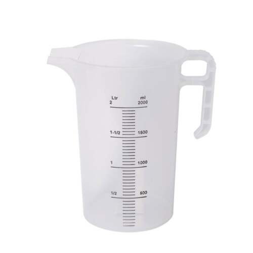 2L Measuring Jug Heavy Duty Clear Plastic Propylene Food Grade BPA 5 Pro-Jug - Main Image