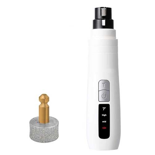 Pet Nail Grinder Dog Cat Electric Trimmer Turbo USB Rechargeable Claw Filer N9 - Main Image