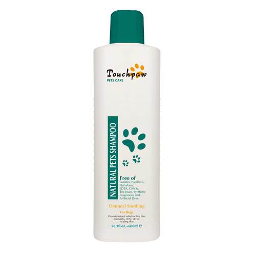 600ml Oatmeal Soothing Dog Shampoo Natural Itchy Dry Flaky Skin Puppy Grooming - Main Image