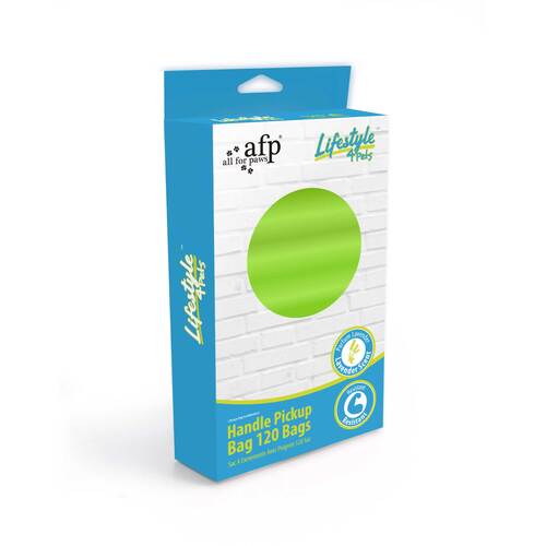 120 Dog Poop Handle Bags -  Clean Pet Waste Roll Lavender - Main Image