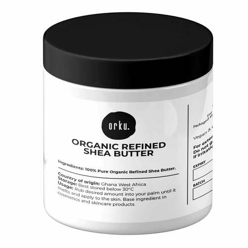 500g Refined Shea Butter Jar - Organic Pure African Karite Moisturiser - Main Image