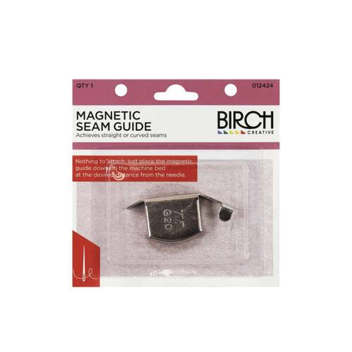 Magnetic Seam Guide Birch Silver Curve Straight Tucks Sewing Machine Accessories - Main Image