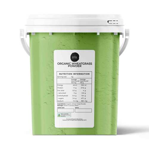 400g Organic Wheatgrass Powder Tub Bucket Superfood Wheat Grass Leaf Supplement - Main Image