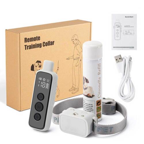 Dog Bark Collar - Rechargeable Remote Citronella Mist Spray Trainer - Main Image