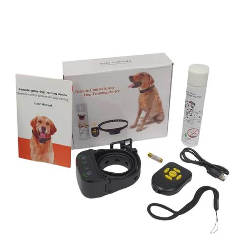 Dog Bark Collar - Automatic + Remote Citronella Rechargeable Mist Spray Training - Main Image