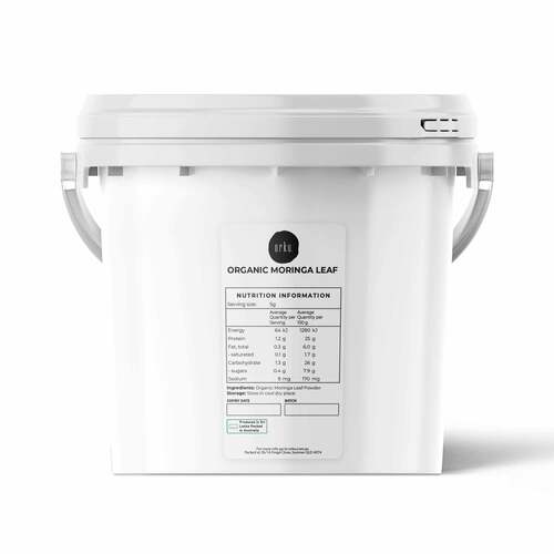 2Kg Organic Moringa Leaf Powder Tub Bucket -  Supplement Moringa Drumstick Leaf - Main Image