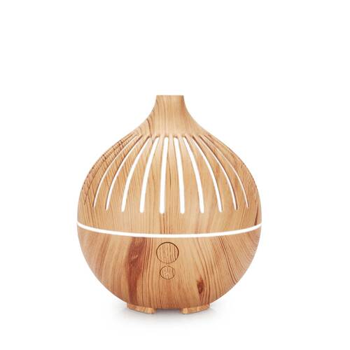 Essential Oil USB Aroma Diffuser - 180ml LED Light Wood Mist Humidifier - Main Image