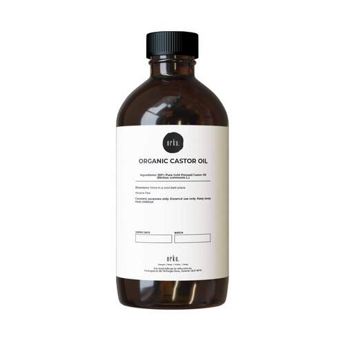 500ml Organic Castor Oil - Hexane Free Cold Pressed Anti Oxidant Skin Hair Care - Main Image