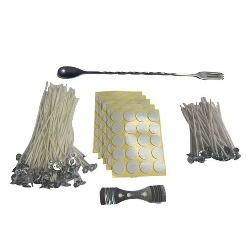 DIY Candle Making Accessories - Metal Stirrer Wicks Stickers Wax Core - Main Image