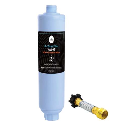 Inline Water Filter - RV Caravan Hose - Activated Carbon KDF Cartridge - YW003 - Main Image