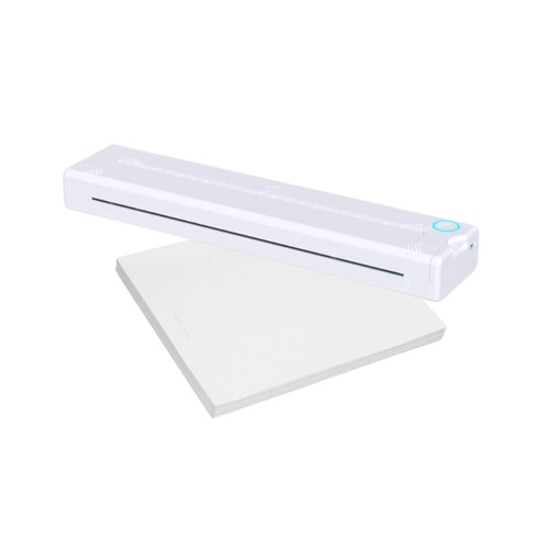 Tooleroo Portable A4 Thermal Printer White + Paper Kit - Wireless and Inkless - Main Image