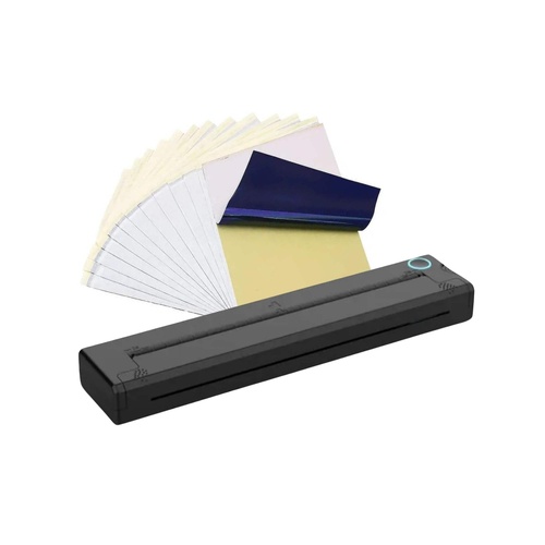 Tooleroo Portable A4 Thermal Printer Black + Tattoo Stencil Paper - Wireless - Main Image