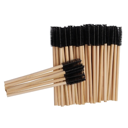 Miosh Eco Friendly Disposable Eyelash Mascara Wands Spoolies 50PCS - Main Image