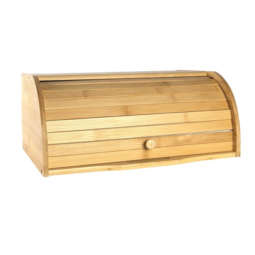 Kitchee 40cm Bamboo Bread Box - Storage Bin Keeper Kitchen Counter Container - Main Image
