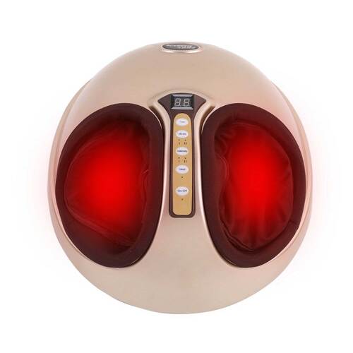 Foot Massager Machine Gold 3D Shiatsu Heat Kneading Pressing Relax Home Massage - Main Image