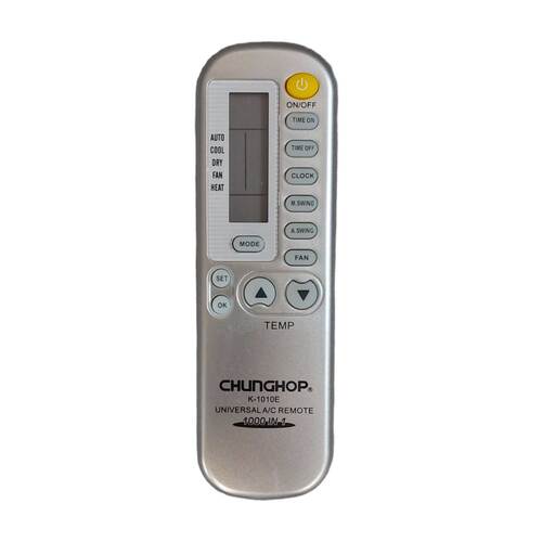 Air Conditioner AC Remote Control Silver - For HUAKE HUAMEI HUANGHE HUAWEI - Main Image