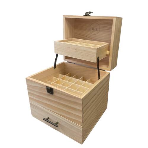 59 Slots Essential Oils Storage Box - Wooden 3-Tier Bottle Holder - Main Image