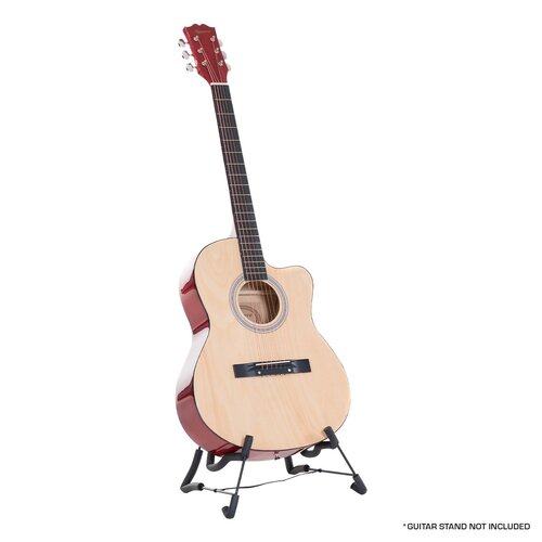 Karrera Acoustic Cutaway 40in Guitar - Natural - Main Image