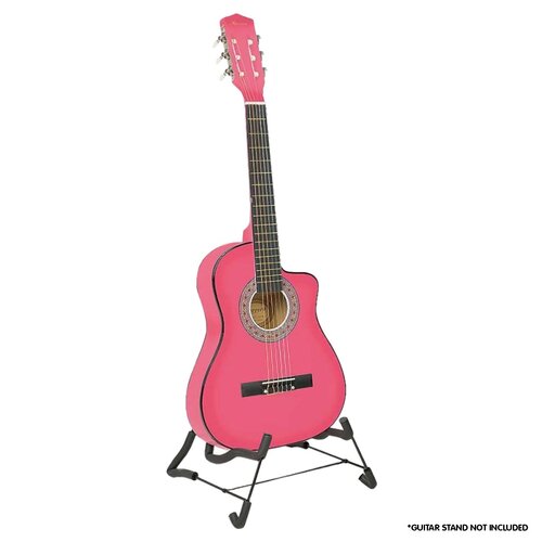 Karrera Childrens Acoustic Guitar Kids - Pink - Main Image