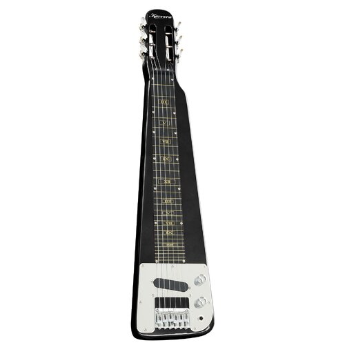Karrera 29in 6-String Lap Steel Hawaiian Guitar - Black - Main Image