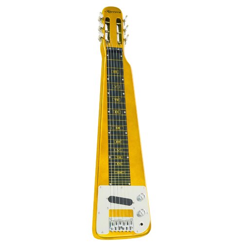 Karrera 29in 6-String Lap Steel Hawaiian Guitar - Metallic Gold - Main Image