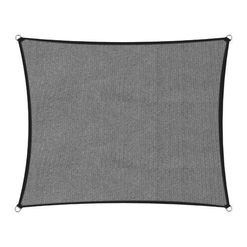 Wallaroo Outdoor Sun Shade Sail Canopy Grey Rectangle 4 x 6M - Main Image