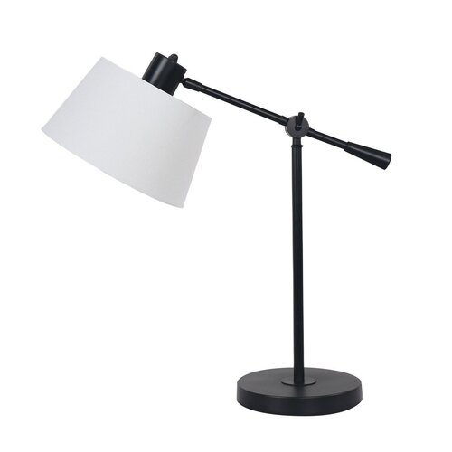 Sarantino Adjustable Metal Table Lamp In Black - Main Image