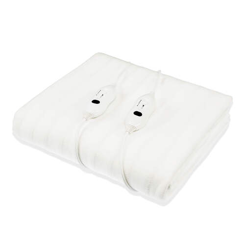 Laura Hill Electric Blanket Queen Size Fitted Underlay Winter Throw - White - Main Image