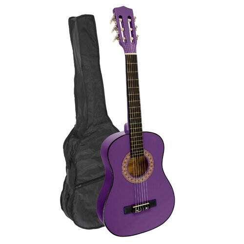 Karrera 34in Acoustic Children no cut Guitar - Purple - Main Image