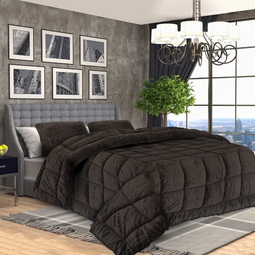 Laura Hill 600GSM Faux Mink Comforter Quilt Duvet Doona - Queen - Main Image