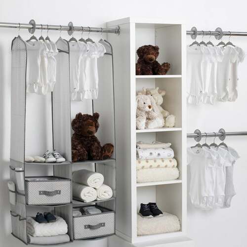 Delta Children 24 Piece Nursery Storage Set - Cool Grey Cool Grey - Main Image