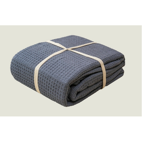 Cotton Woven Waffle Blanket 228 x 228 cm - Main Image