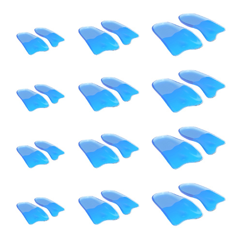 4X Set Half Insoles Shoe Inserts 3-Size Combo Gel Arch Support Foot Pad - Main Image